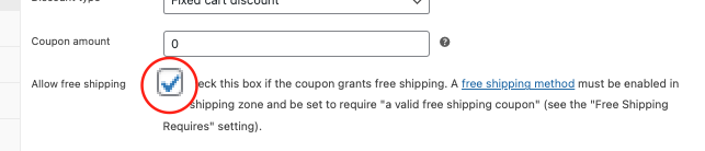 Allow free shipping option 